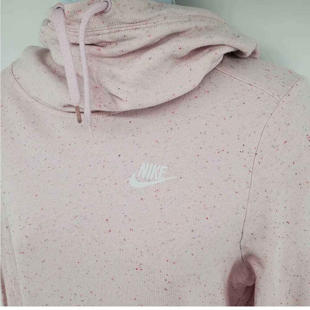 Nike Pink Speckled Hooded Sweatshirt